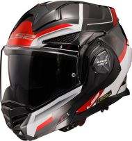 Отваряема мото каска LS2 FF901 ADVANT X SPECTRUM BLACK WHITE RED