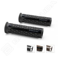 Manere de motocicleta BARRACUDA CLASSIC BLACK SILVER GRIPS