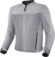 Sporty touring summer motorcycle jacket SHIMA Openair Grey + Back protector