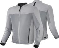 Sporty touring summer motorcycle jacket SHIMA Openair Grey + Back protector