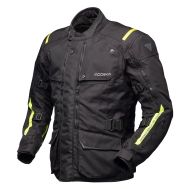 Geacă de motocicletă touring 4 sezoane Modeka Varus Negru/Galben
