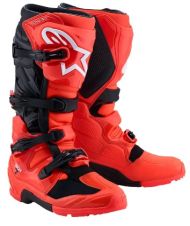 Motocross boots ALPINESTARS TECH 7 C27 ENDURO RED FLUO BK