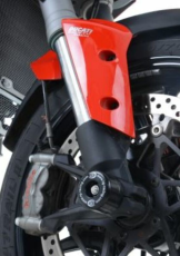 Προστατευτικό άξονα R&G RACING μαύρο προστατευτικό πιρουνιού Ducati Multistrada 1200