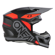 Мотокрос каска O'NEAL 3SERIES VISION BLACK/RED/GRAY V.24
