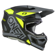 Мотокрос каска O'NEAL 3SERIES VISION BLACK/NEON YELLOW/GRAY V.24