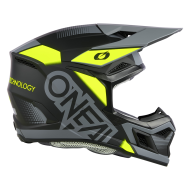 Мотокрос каска O'NEAL 3SERIES VISION BLACK/NEON YELLOW/GRAY V.24
