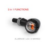 Φλας LED μοτοσικλέτας BARRACUDA S-LED 3 B-LUX ΠΡΑΣΙΝΟ