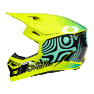 Children's motocross helmet O'NEAL 3SERIES NOVA NEON YELLOW V.27