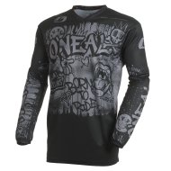 Motocross shirt O`NEAL ELEMENT RANCID BLACK/GRAY V.27