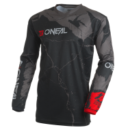 Motocross shirt O`NEAL ELEMENT ACID BLACK/GRAY V.27