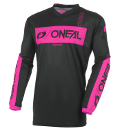 Women's motocross shirt O`NEAL ELEMENT RACEWEAR BLACK/PINK V.27