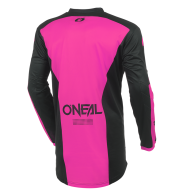 Women's motocross shirt O`NEAL ELEMENT RACEWEAR BLACK/PINK V.27