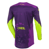 Motocross shirt O'NEAL MAYHEM PAINT PURPLE/NEON YELLOW V.27