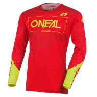 Motocross shirt O'NEAL MAYHEM PAINT RED/NEON YELLOW V.27