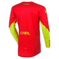 Motocross shirt O'NEAL MAYHEM PAINT RED/NEON YELLOW V.27
