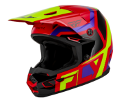 Детска мотокрос каска FLY RACING Kinetic Scrap Red/Hi-Vis/Purple/Black