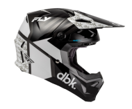 Детска мотокрос каска FLY RACING Formula CP DBK - Black/White/Grey