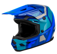 Детска мотокрос каска FLY RACING Kinetic Scrap Blue/Light Blue/Grey