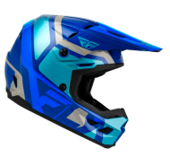 Детска мотокрос каска FLY RACING Kinetic Scrap Blue/Light Blue/Grey