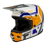 Детска мотокрос каска FLY RACING Kinetic Scrap White/Orange/Blue/Grey