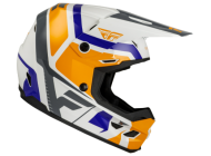 Детска мотокрос каска FLY RACING Kinetic Scrap White/Orange/Blue/Grey
