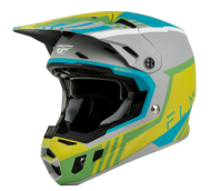 Мотокрос каска FLY RACING Formula CC Strike- Grey/Green/Teal