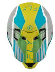 Мотокрос каска FLY RACING Formula CC Strike- Grey/Green/Teal