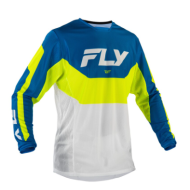 Мотокрос блуза FLY RACING Kinetic Mesh Jersey Blue / White / Hi-Vis