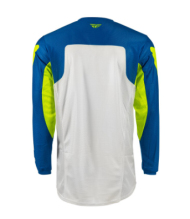 Мотокрос блуза FLY RACING Kinetic Mesh Jersey Blue / White / Hi-Vis