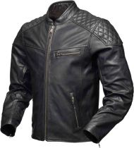 Geacă clasică de motocicletă din piele Modeka Phinix Neagră