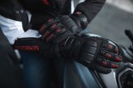 Mănuși moto Modeka Ennos Negru/Roșu
