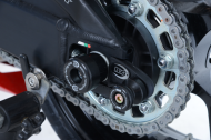 Προστατευτικά ψαλιδιού R&G RACING για τάπες άξονα, μαύρα Honda CBR1000RR 17-26