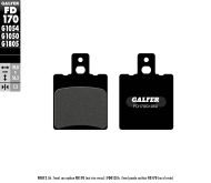 Tampoane Fata Moto Galfer SCOOTER FD170G1050