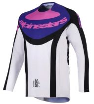 Motocross Jersey Alpinestars TECHSTAR KNIF BLACK / GRAY / PURPLE