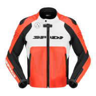 Кожено яке за мотор SPIDI HYPER-V PRO PERFORATED RED/WHITE/BLACK