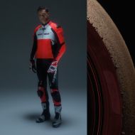 Кожено яке за мотор SPIDI HYPER-V PRO PERFORATED RED/WHITE/BLACK