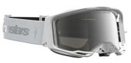 Motocross goggles ALPINESTARS VISION 8 AMBER WHT SILVER MIRROR-SILVER