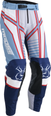 Motocross breeches MOOSE RACING AGROID GRAY/BLUE/RED