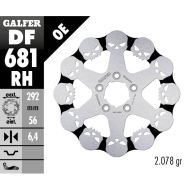 Disc frana spate Galfer WAVE SKULL DESIGN FIX 292x6.4mm DF681RH