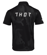 Tricou motociclist THOR POLO CORPO NEGRU
