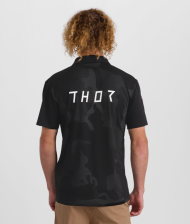 Tricou motociclist THOR POLO CORPO NEGRU
