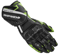 Moto gloves SPIDI CARBO 5 BLACK/KAWA GREEN