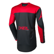 Tricou motocross O`NEAL ELEMENT RACEWEAR NEGRU/ROȘU V.26