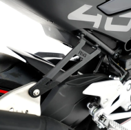 Κιτ καλύμματος πίσω μαρσπιέ R&G RACING & ανάρτησης εξάτμισης - Μαύρο CFMOTO 450SR 23-25