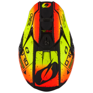 Casca motocross O'NEAL 5SERIES SCARZ NEGRU/ROSU/GALBEN V.24
