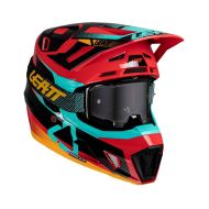 Casca motocross LEATT Kit Moto 7.5-Red V25