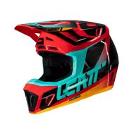 Casca motocross LEATT Kit Moto 7.5-Red V25