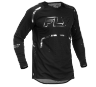 Tricou motocross FLY RACING Evolution DST - Spark Ediție Specială - Negru/Argintiu