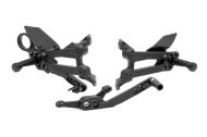Rear footrests FXR matte black BMW GILLES FXR2-BM01-BD