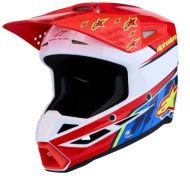 Мотокрос каска ALPINESTARS SM3 FALCON RED/WHT/BLU